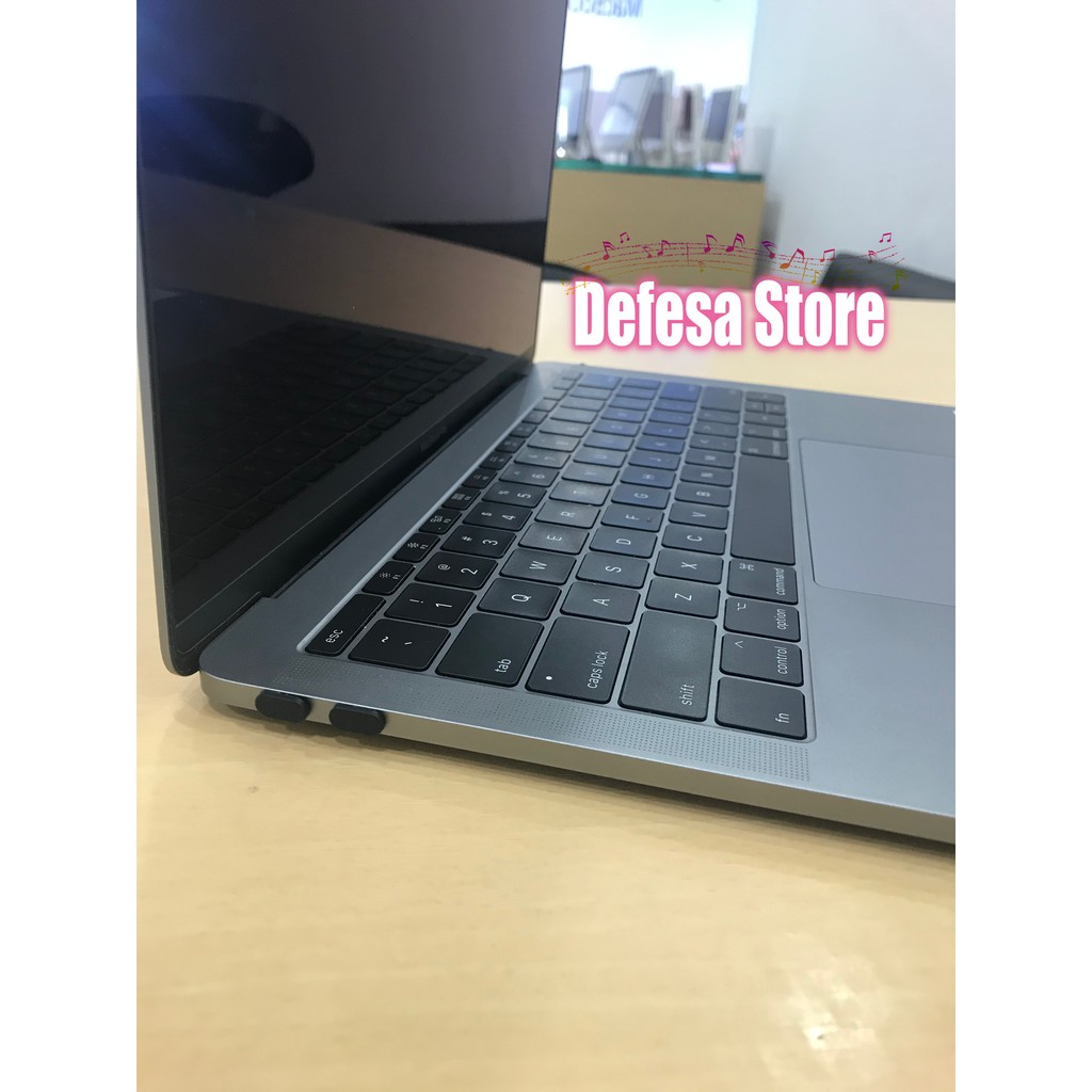 Penutup lubang port MacBook Air Pro dust Protector Proof Plug Mac hitam