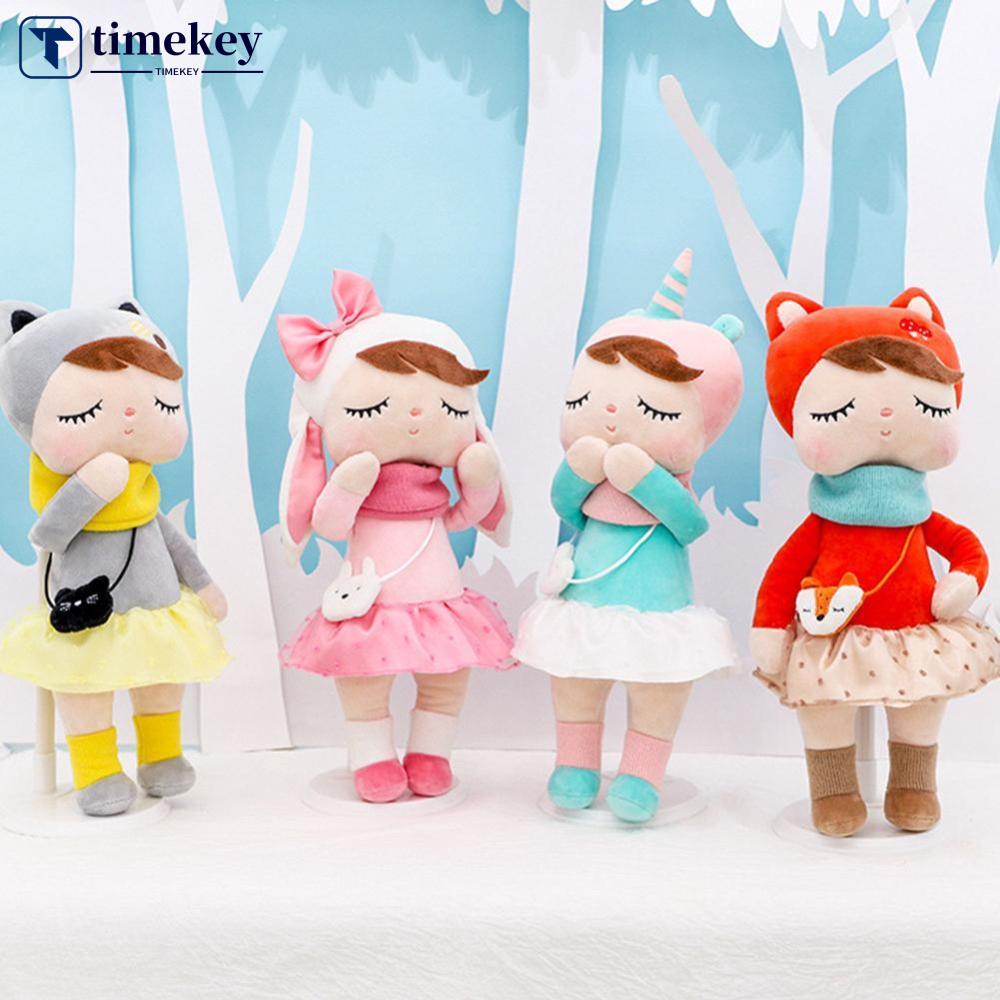 Timekey Metoo Mainan Boneka Angela Rabbit 33cm Untuk Hadiah Natalulang Tahun Anak Perempuan E8F8