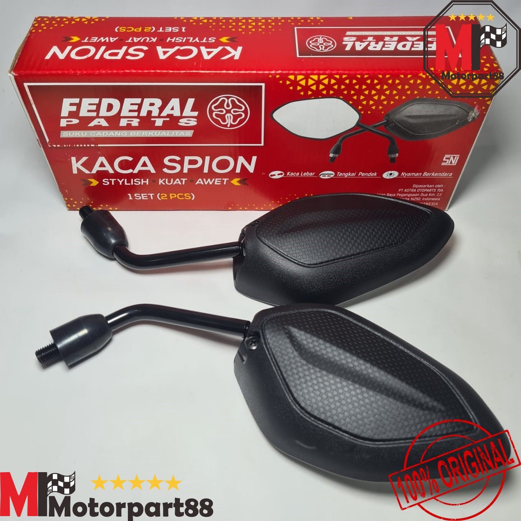 KACA SPION MOTOR STANDAR MODEL HONDA BEAT ORI FEDERAL