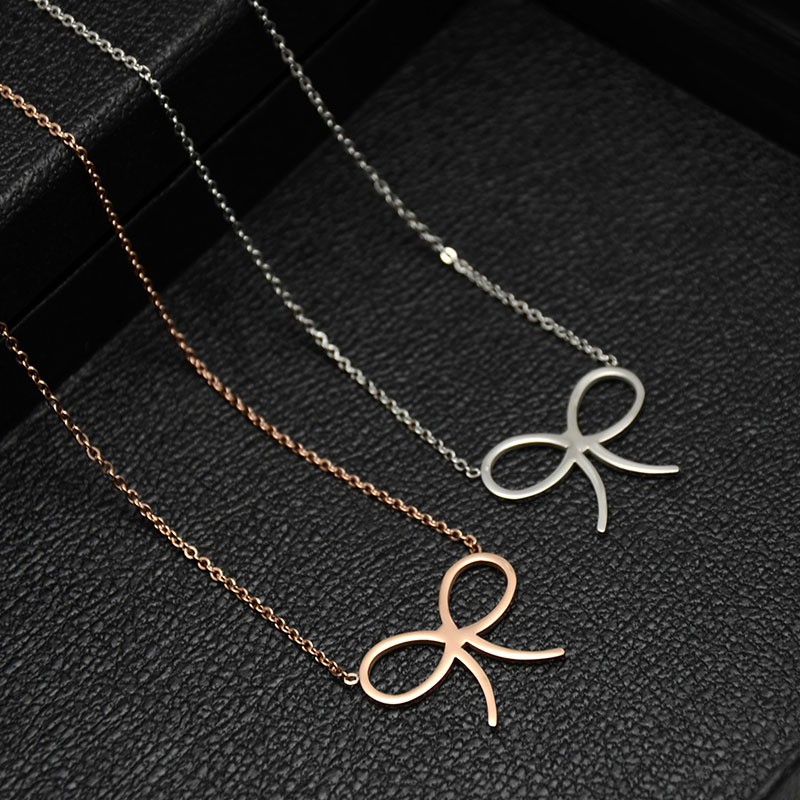 [New] Kalung pita titanium mini korea hadiah wanita cewek 316L anti karat KK139