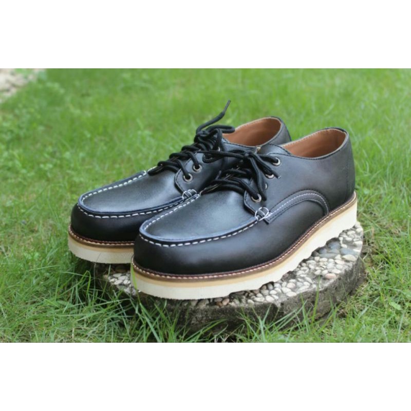 Sepatu Pria Kulit Asli  BM SPON BLACKMASTER Premium