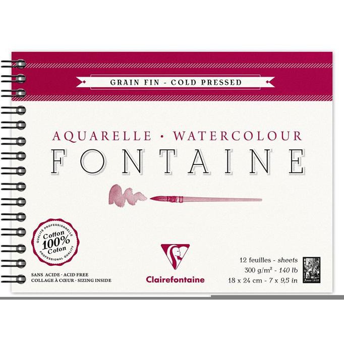 

Kertas Cat Air Clairefontaine Fontaine 18x24cm