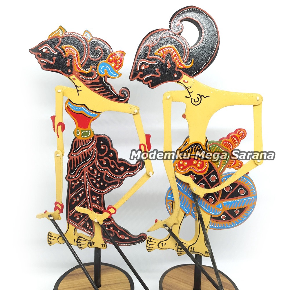 Miniatur Wayang Klitik Wayang Kayu Klithik Arjuna Srikandi T25