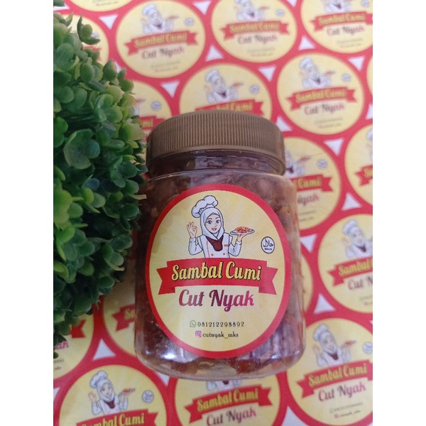 

sambal cumi cut nyak isi ±200 gr