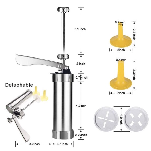 Cake Mold Gun 25Pcs Cookie Press Set Biskuit  Alat Cetak Kue Kering