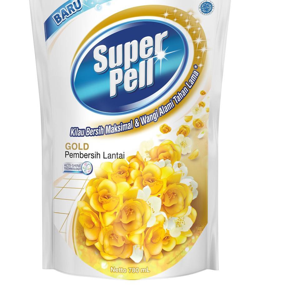 《packingaman》 Super Pell Pembersih Lantai Gold Pouch 770 ml