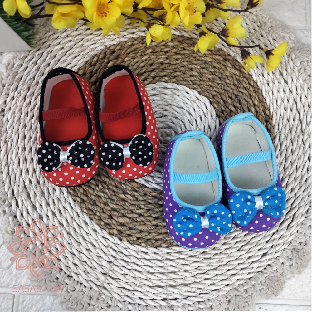 SEPATU BABY BAYI PREWALKER POLKADOT PITA FP17