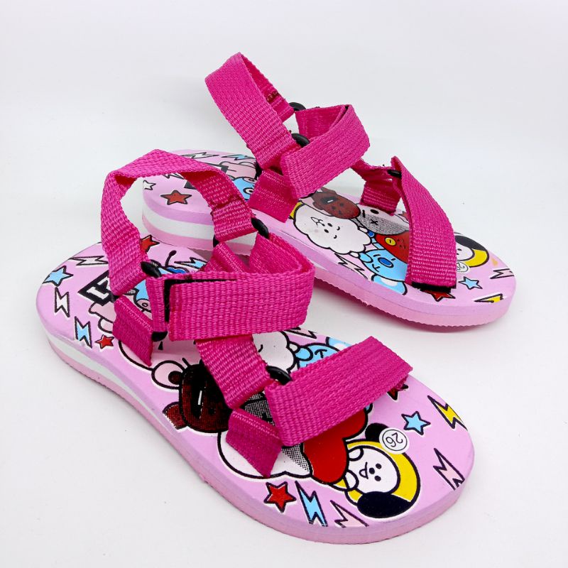 ANIFA Sandal Anak Perempuan /Sandal Gunung Anak Perempuan 2021 Motif BT21 Promo New