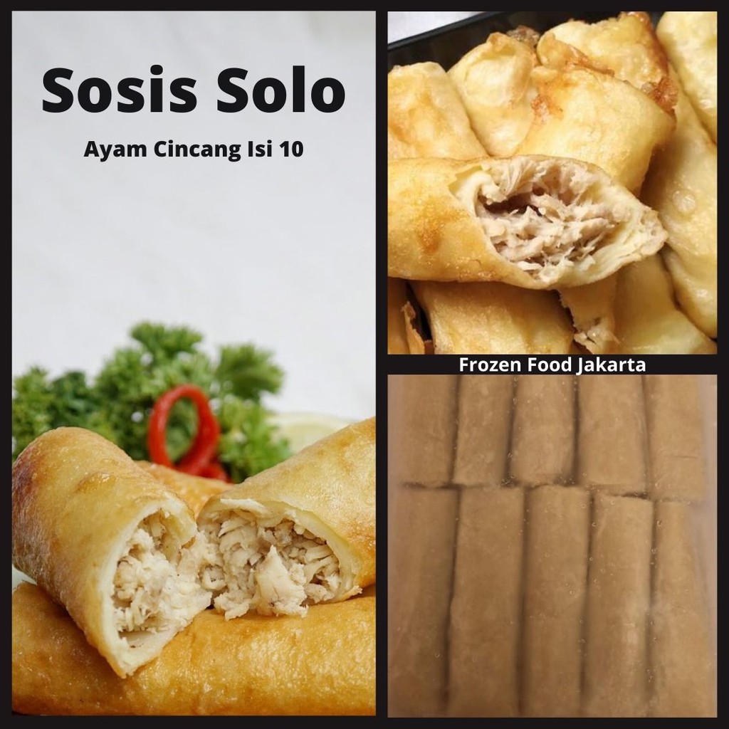 

Sosis Solo Ayam Cincang Isi 10