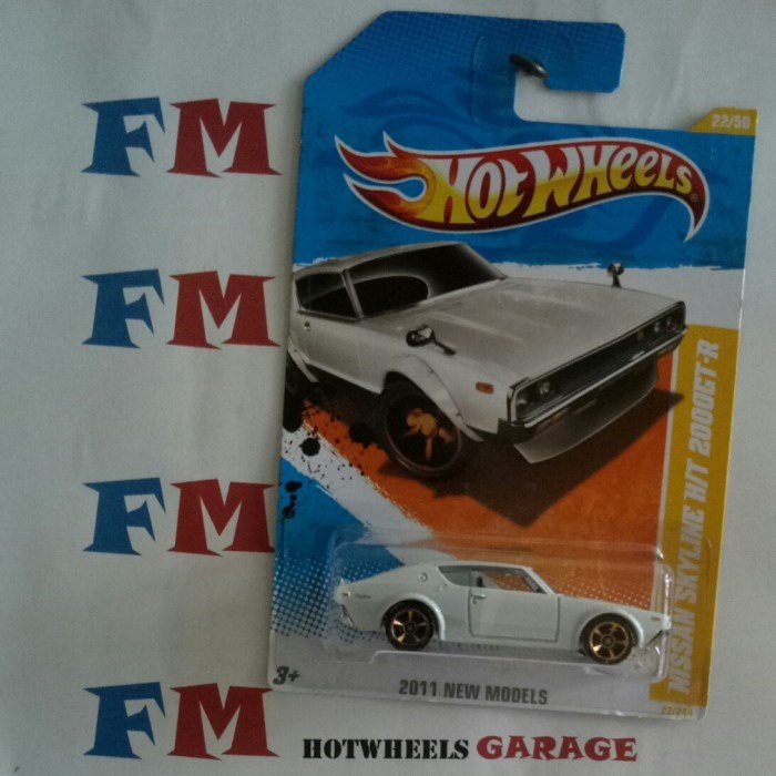 Hotwheels 2011 Nissan Skyline H/T 2000GT-R