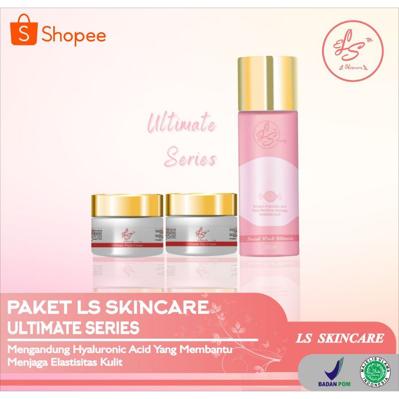 LS SKINCARE BPOM CREAM PEMUTIH WAJAH ULTIMATE KOSMETIK PERAWATAN