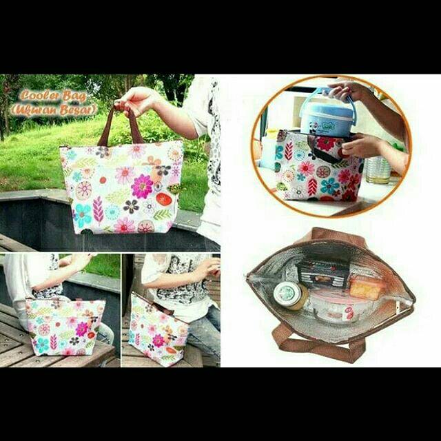 Tas bekal cooler bag ukuran besar tahan panas dingin import