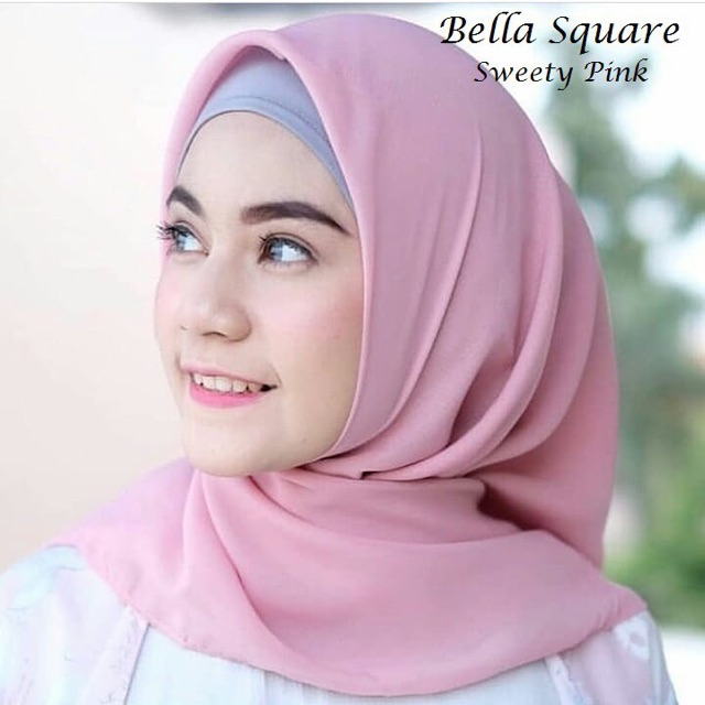 (KJI) (PROMO) HIJAB POLYCOTTON BELLA SQUARE DOUBLE HYCON PREMIUM