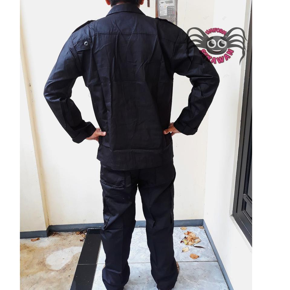 Terbaru.. Seragam PDL Hitam Brimob Satpam