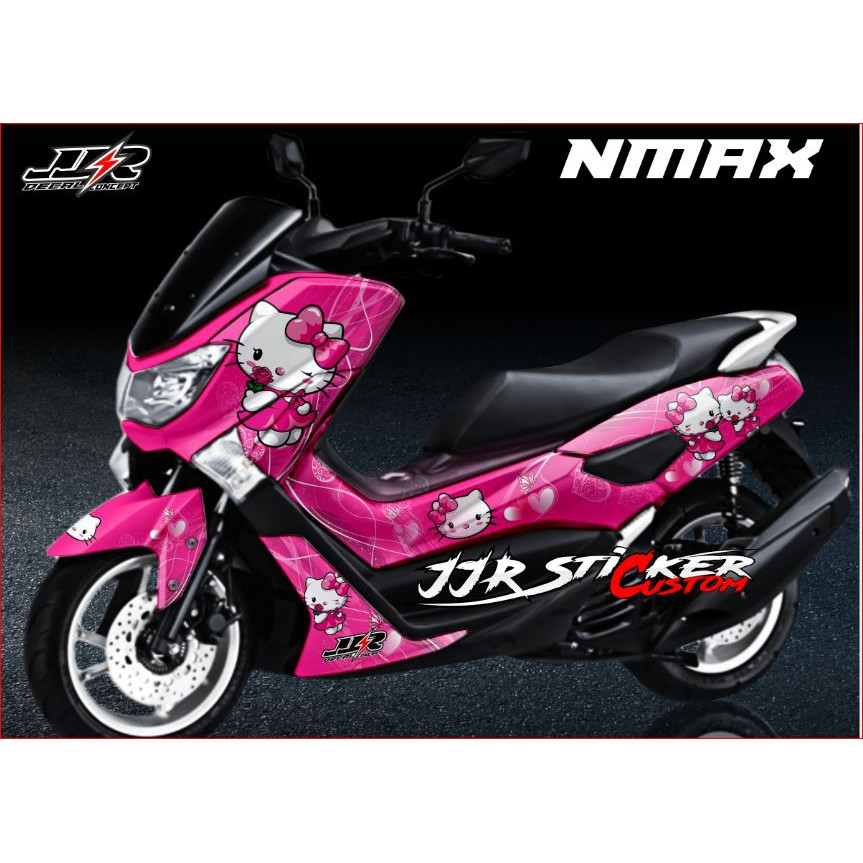 Decal Sticker Yamaha Nmax Hellokitty pink