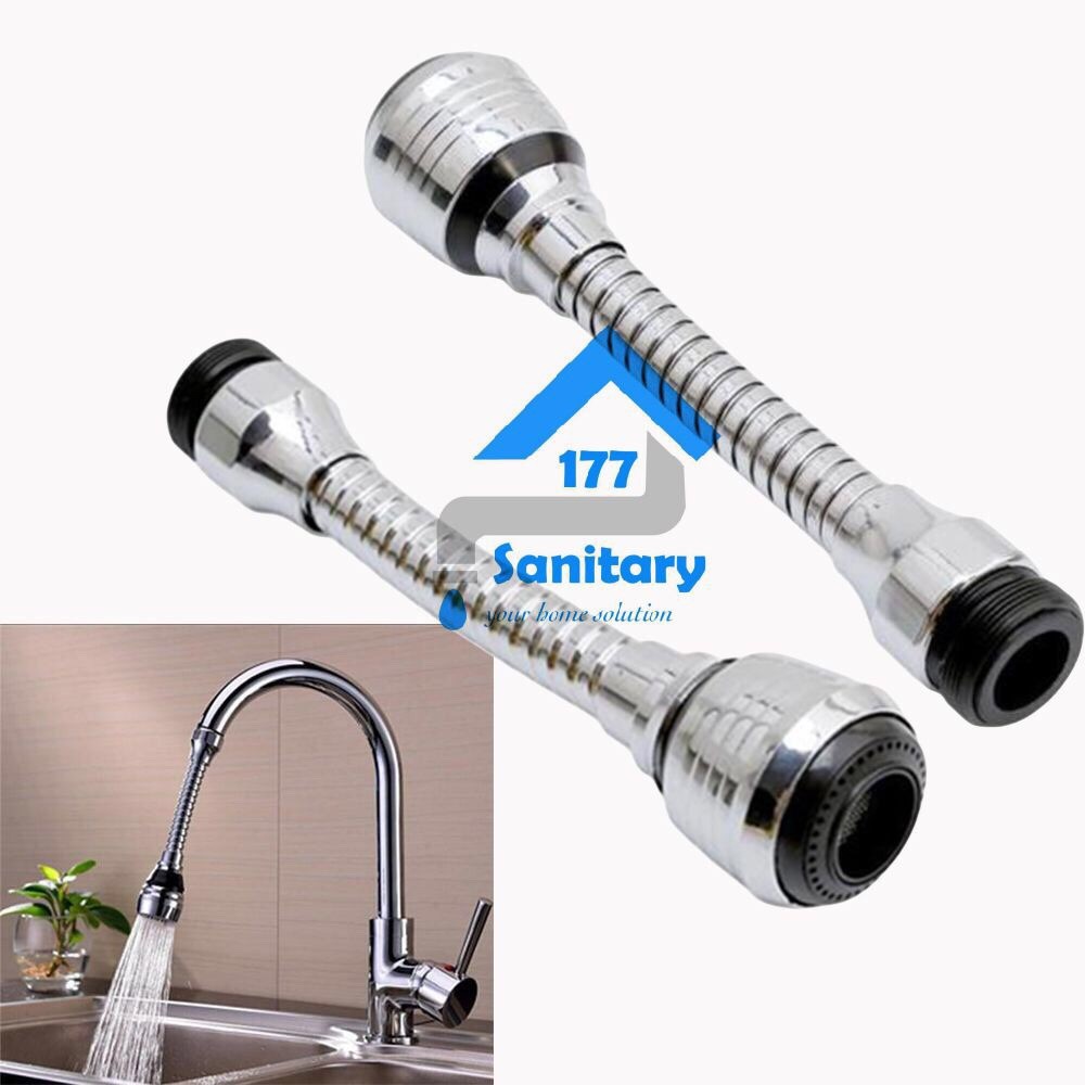 Saringan Fleksibel sink 15 cm SK15 mini shower-sambungan kepala kran sink cuci piring 2in1 filter flexible keran air aerator conector panjang  /J21