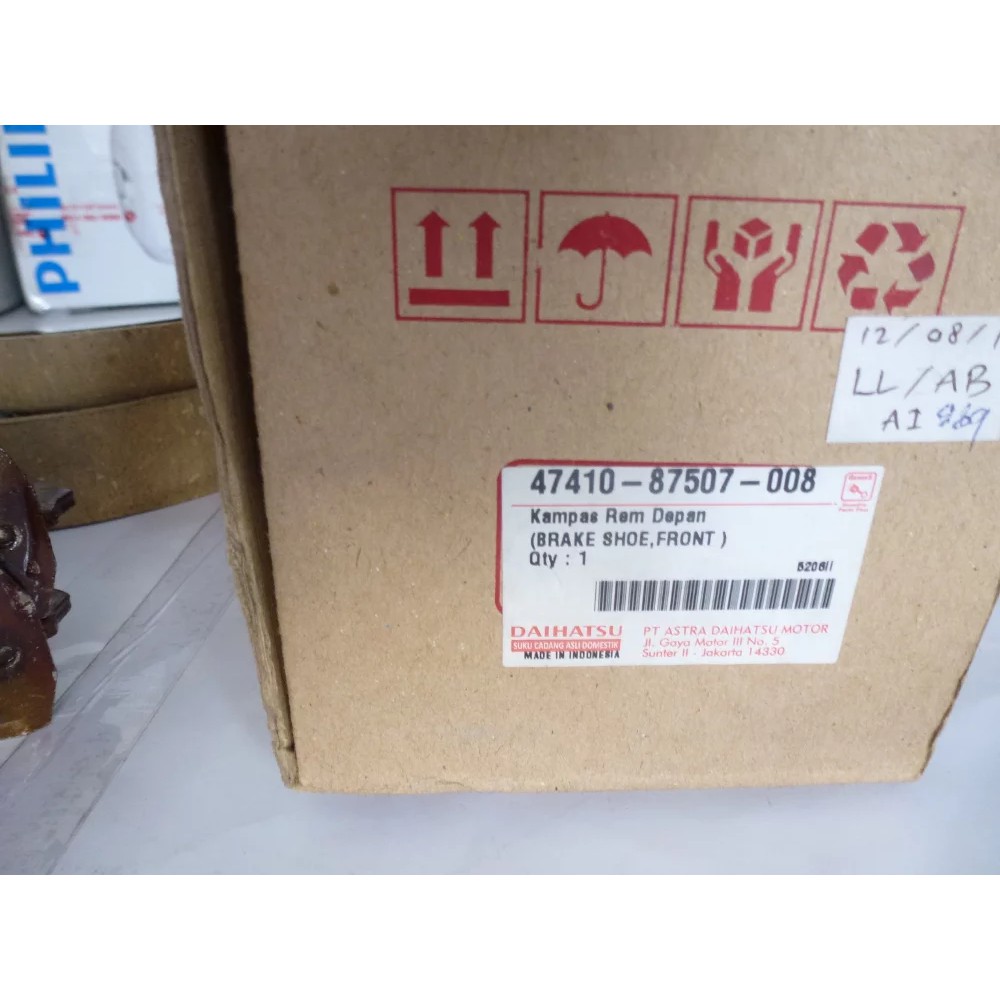 Kampas Rem Depan Zebra Van