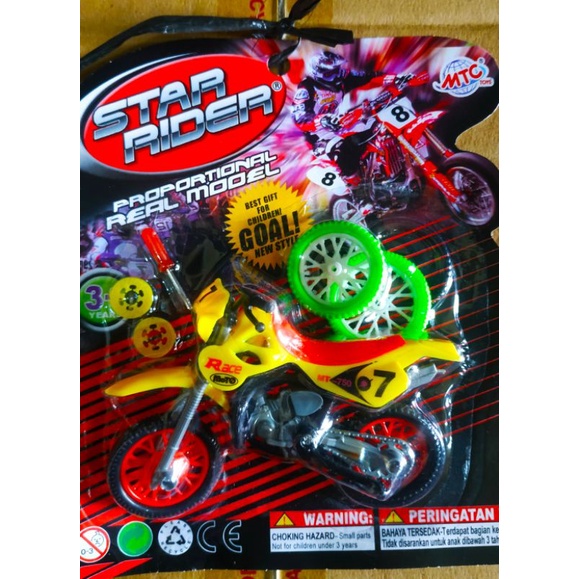 Mainan Motor Trail/Motor Cross Fancy (Miniatur)