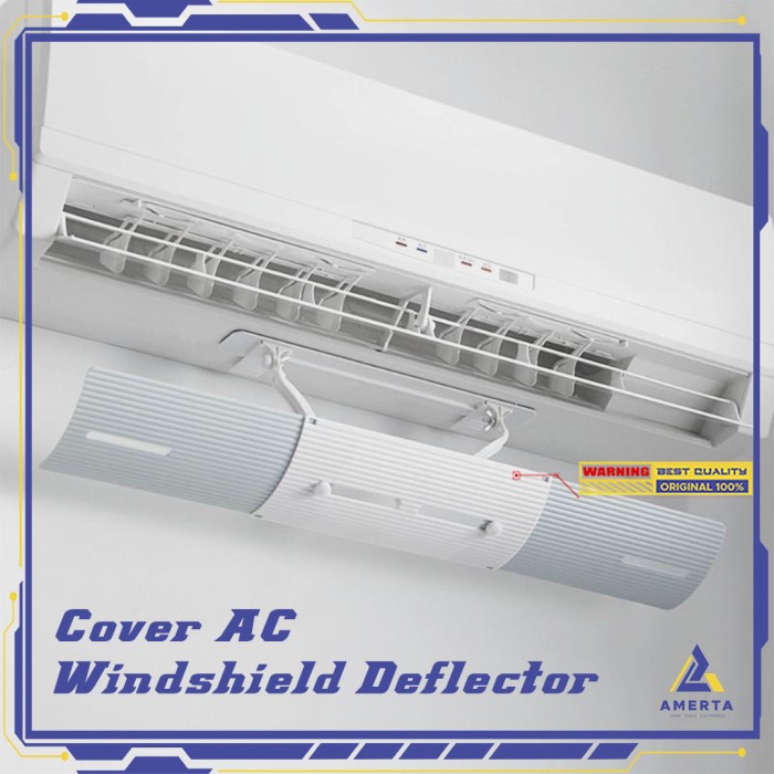 HOUSEEN Cover Angin Talang AC Reflector Adjustable Air Conditioner Windshield Deflector