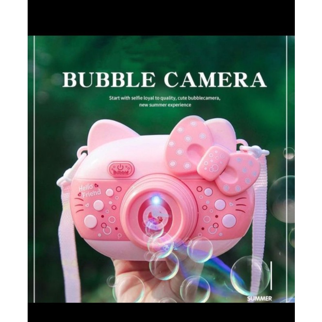 bubble kamera Kitty HK mainan gelembung sabun machine