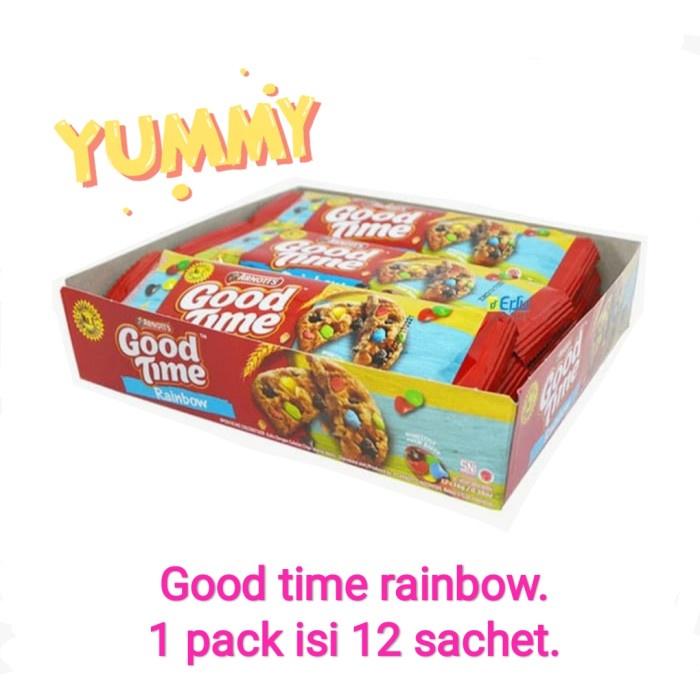 

Wafer-Biskuit- Goodtime Rainbow Arnotts 1Box Isi 12Pcs -Biskuit-Wafer.