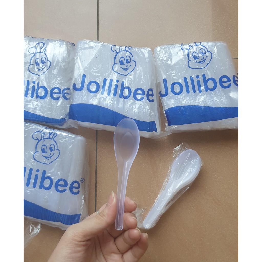 Sendok Bebek Plastik Bening JOLLIBEE