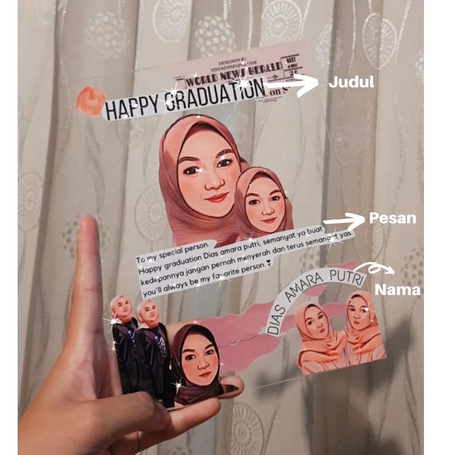 

ACRYLIC CUSTOME AESTHETIC/CUSTOME GIFT/KADO UNIK/KADO PAJANGAN AKRILIK MURAH/HADIAH FOTO UCAPAN