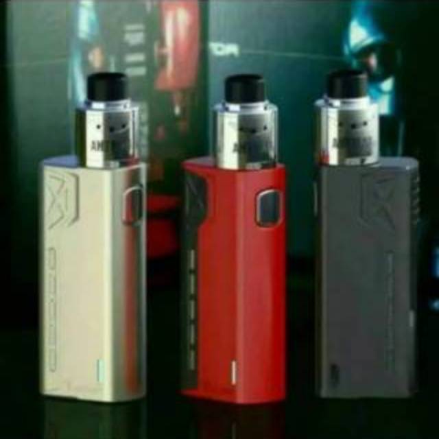 Vape Tesla Terminator 90Watt Fullset Siap Pakai Free Battery &amp; Free Liquid 10ml