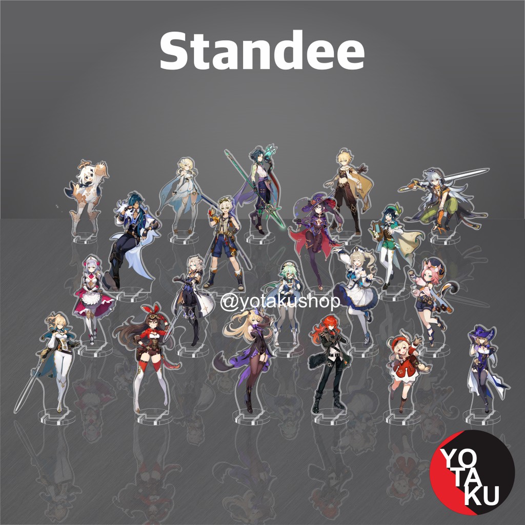 Standee Besar Figure Anime Akrilik Genshin impact STB0802 Eula Albedo Diluc Mondstadt YOTAKUSHOP