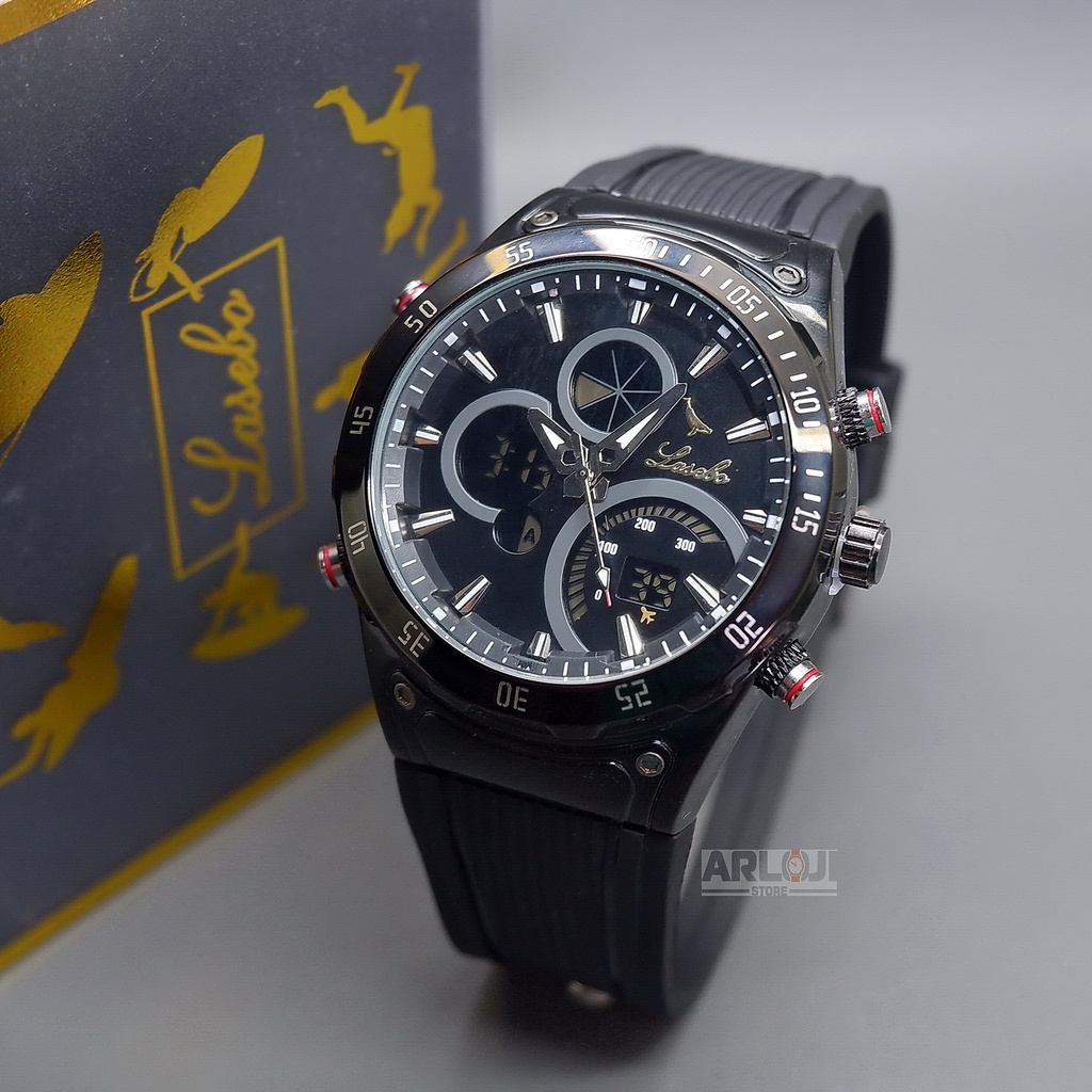 Lasebo LSB-8040 Original Jam Tangan Pria Rubber