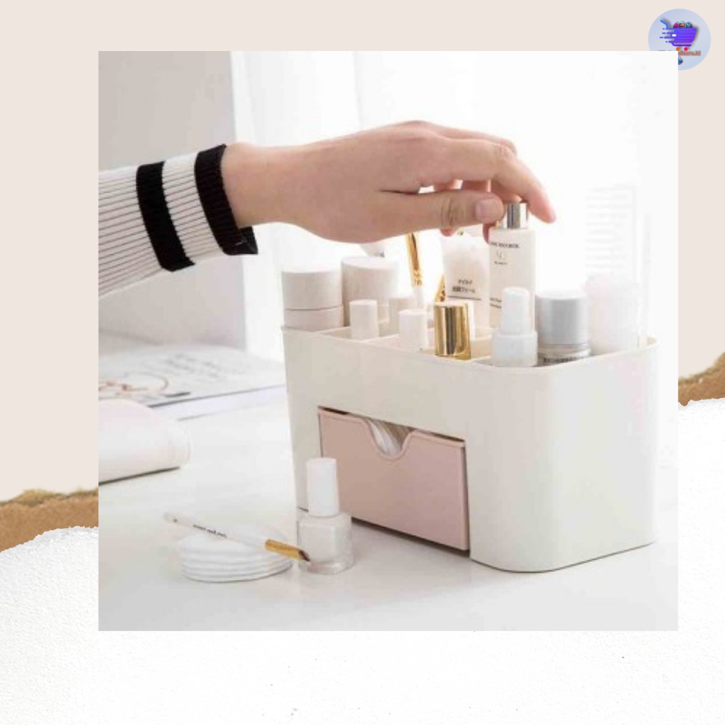 Rak Kosmetik Kotak Serbaguna Minimalis/Makeup Box Organizer