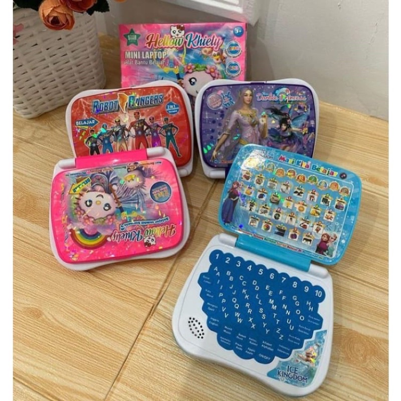 MAINAN LAPTOP 2 DAN 4 BAHASA INDONESIA MANDARIN INGGRIS ARAB
