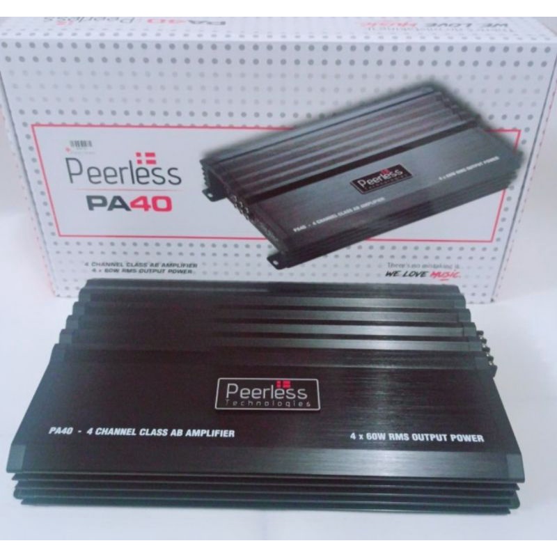 power peerless pa40 4 channel