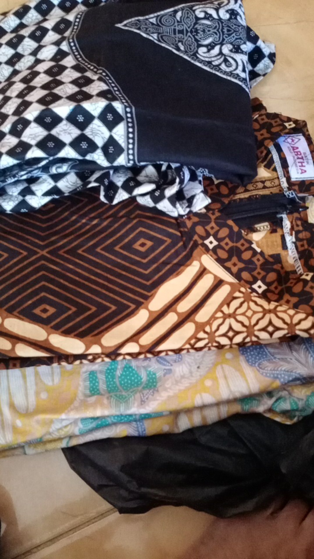 Tunik Ziggy Wayang Sogan Batik Davia Kerja Kantoran Tunic Muslim Seragam Kondangan Ziggi Casual