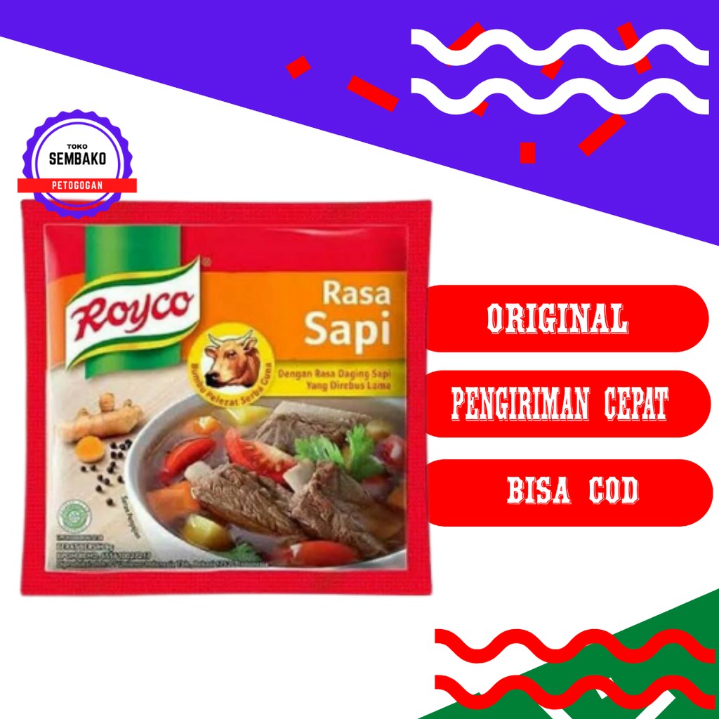 

Royco Rasa Sapi Penyedap Rasa Kemasan Sachet Isi 9 Gram Toko Sembako Petogogan