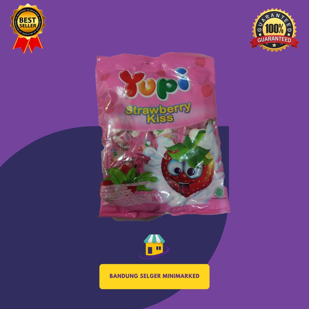 

YUPI STRAWBERRY KISS 120GR