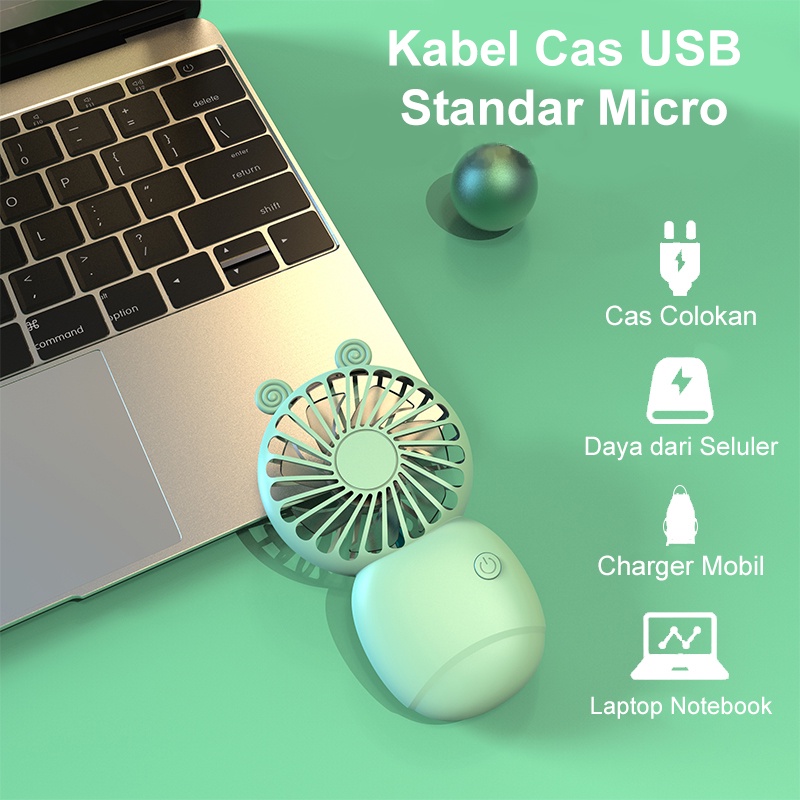 【COD】Viqoo Mini Kipas Angin Portable with USB Fan 3-Speed Adjustable Handheld Untuk Ruang Kantor Perjalanan Rumah Tangga - F11