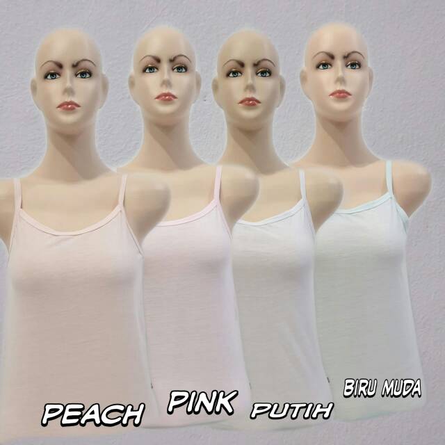 Tangtop/Tank top Kaos dalam Singlet Cewe Perempuan Dewasa size M - XXL bahan adem berkualitas-3