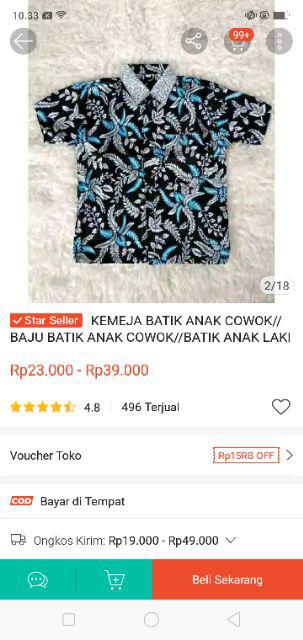 Batik Couple Keluarga Sania Ruffle Ori Ndoro Jowi Dnt Blarak Biru