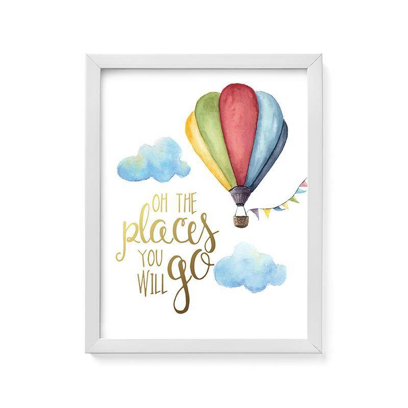 

JYSK Hiasan Dinding Wall Decoration 28X36CM Baloon White Frame