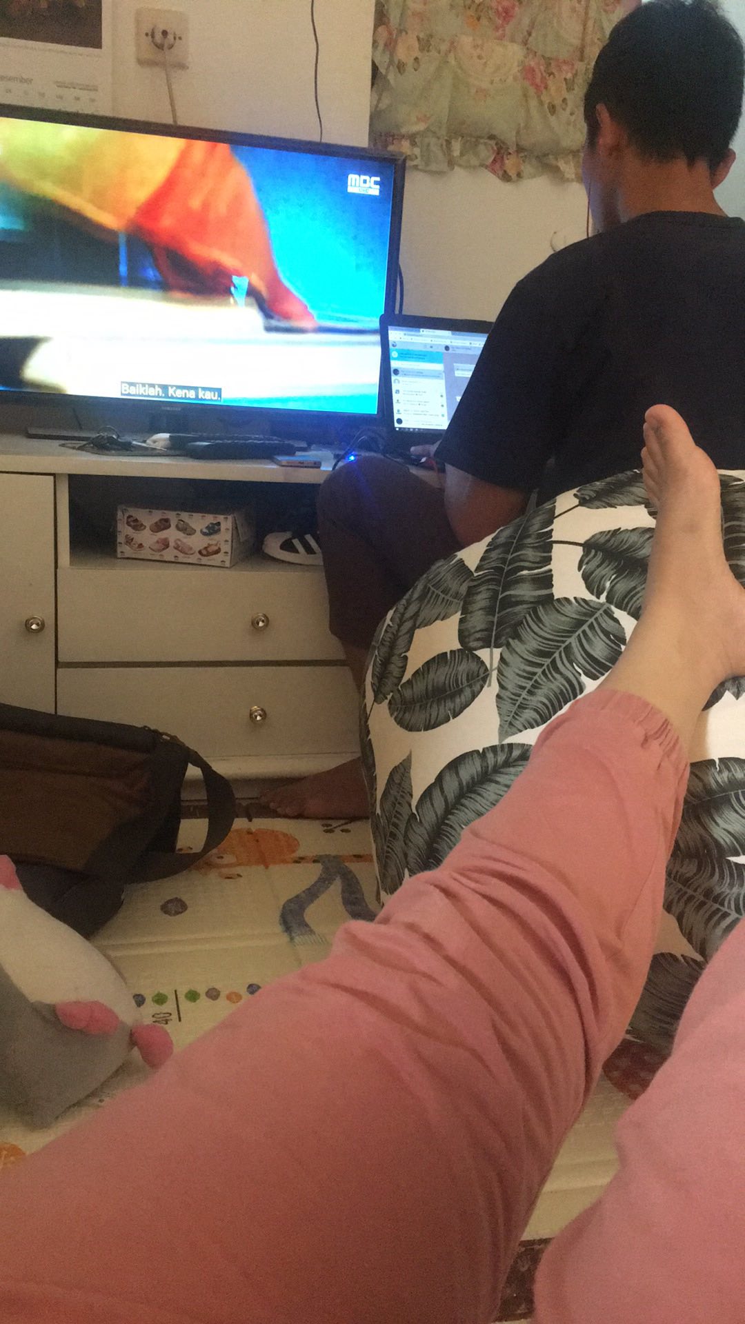 Bean Bag Komplit Isi Triangle / Oval Utk Dewasa Komplit Isi Bahan Waterproof Taslan Dan Katun