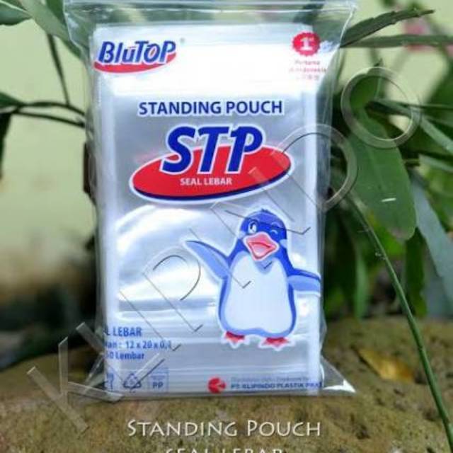 Standing Pouch 12x20 STP Seal Lebar plastik berdiri plastik duduk klip plastik snack tebal berdiri
