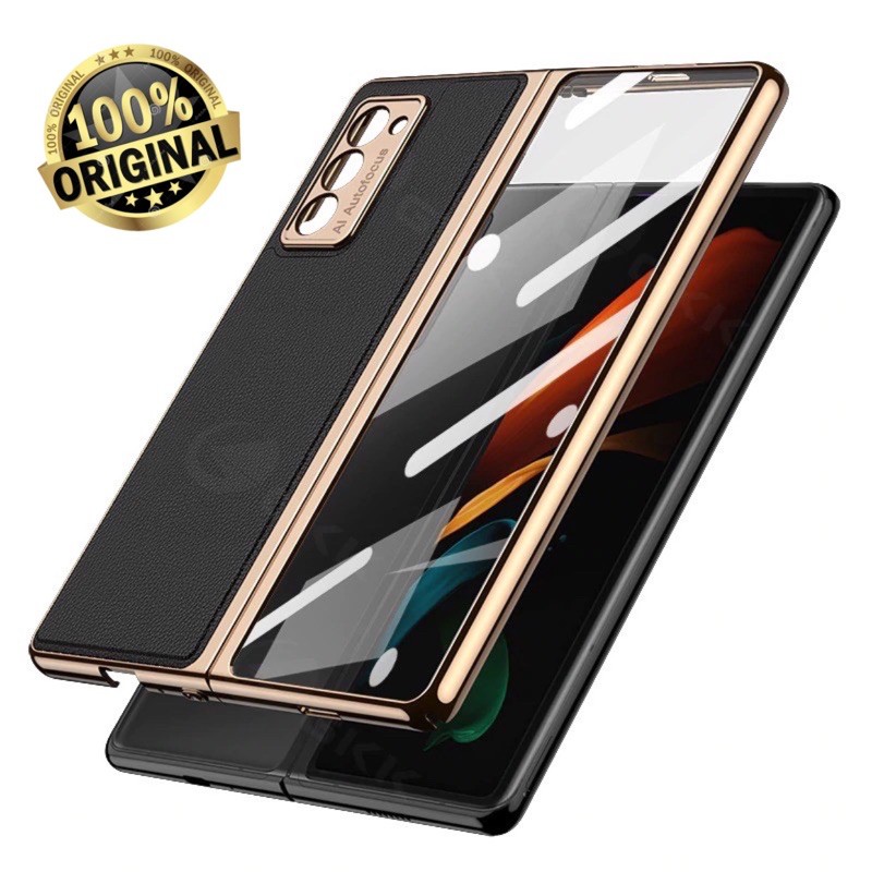 Case Gkk Original For Samsung Z Fold 2 Tempered Glass Leather Case Samsung Galaxy Z Fold 2 5G