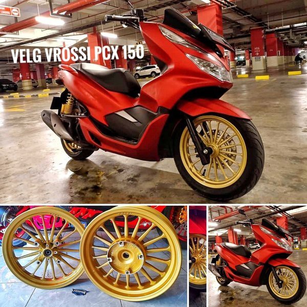 Velg Pelek Rossi Model Daytona Palang 18 All New Pcx Lokal 150 Gold Shopee Indonesia