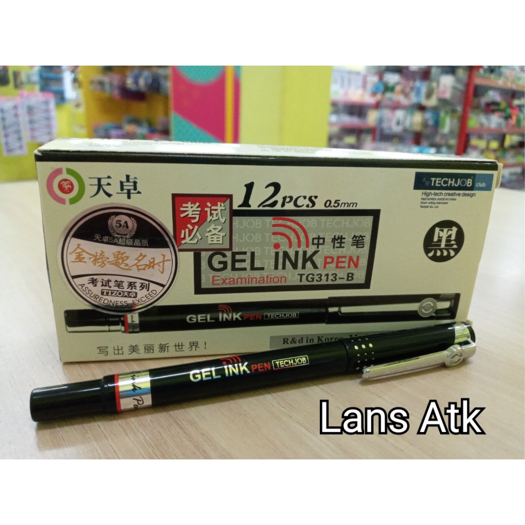 

Pulpen / Ballpoint / Gel Ink Pen Techjob TG-313-B Satuan (1pcs)