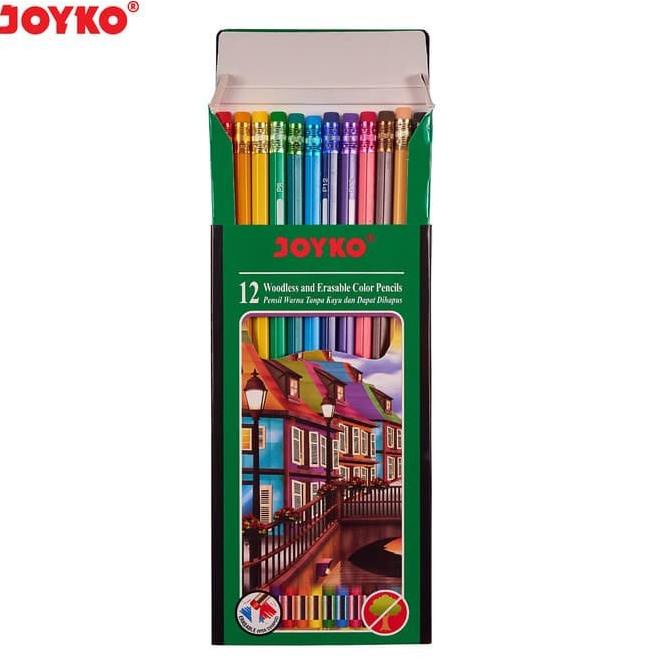 

Cuci Gudang p82❀ COLOR PENCIL / PENSIL WARNA JOYKO CP 109 / CP-109 + PENGHAPUS (12 WARNA)
