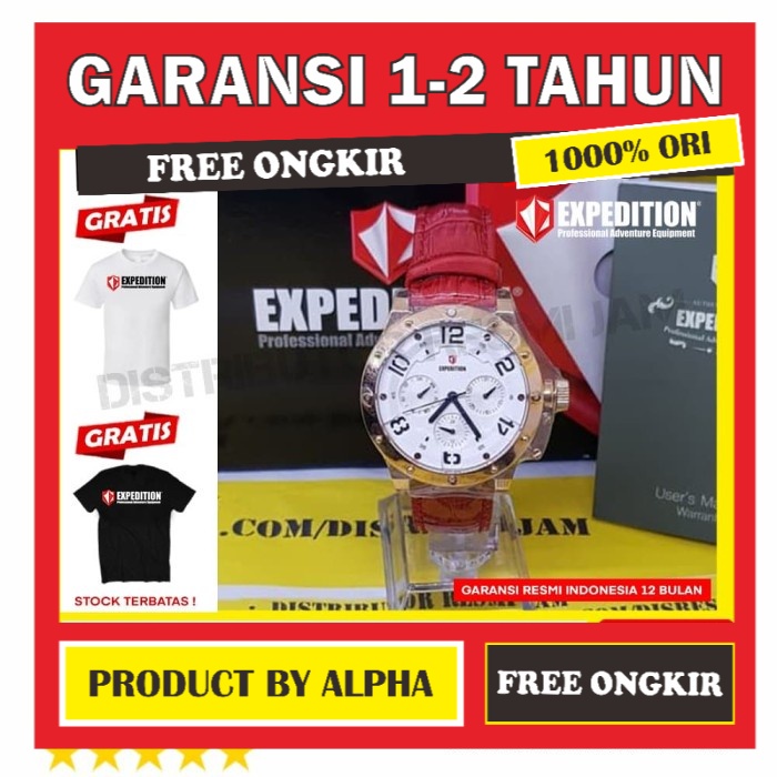 JAM TANGAN ORIGINAL EXPEDITION E6381B E 6381B E 6381B E 6381 B GARANSI RESMI ORI WANITA CEWEK PEREMP