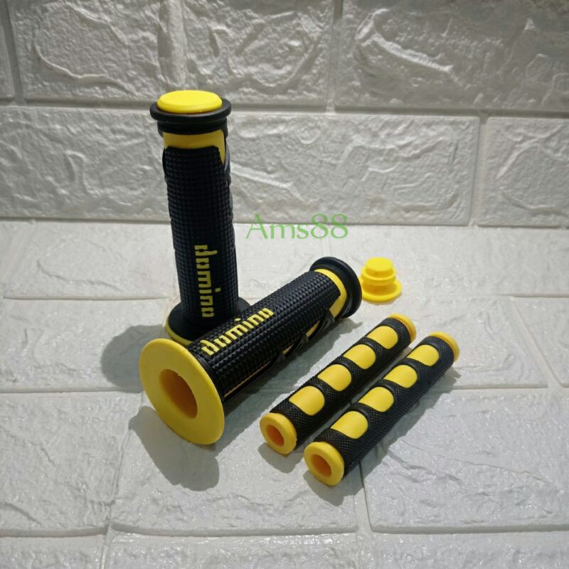 Paket Variasi Motor Hemat 2 Item Handgrip Domino Motor + Plus Variasi Karet Handle Rem Jari Motor