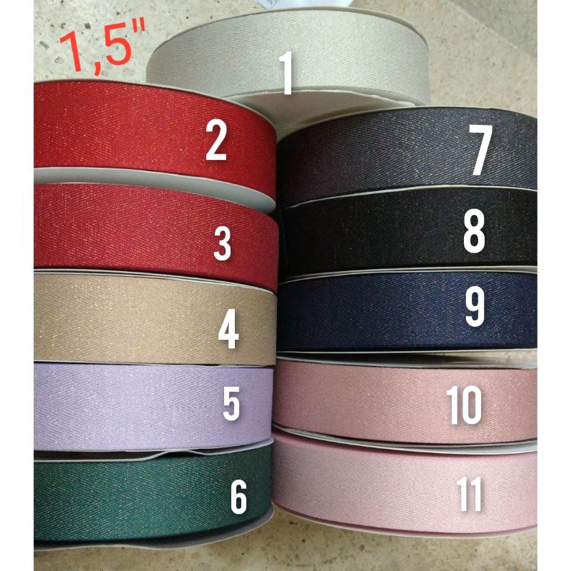 1 ROLL (50 YARD) - 3.8 CM | PITA GLITTER IMPORT PREMIUM