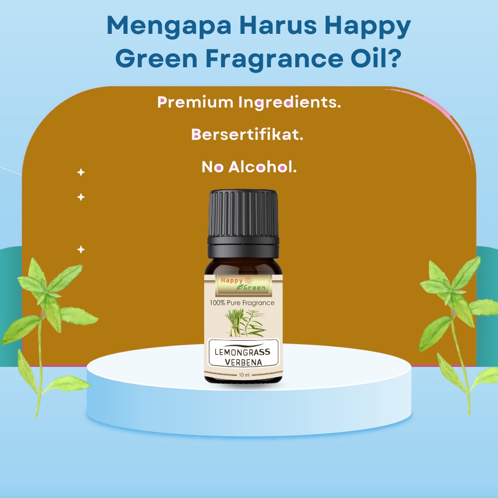 Happy Green Lemongrass Verbena Fragrance Oil - parfum Lemongrass Verbena